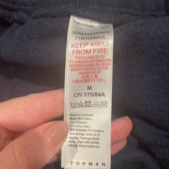 Topman Navy Sweatpant Joggers - Picture 4 of 4